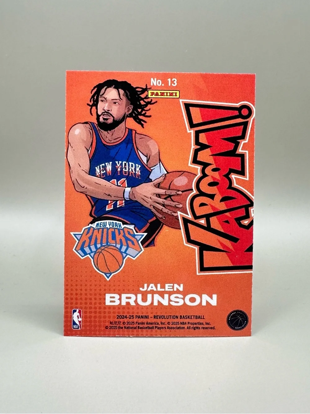 Jalen Brunson 2024/25 Panini Kaboom #13 Novelty Basketball Card.